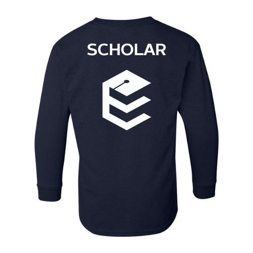 ETHOS SCHOLAR ON THE BACK LONG SLEEVE SHIRT