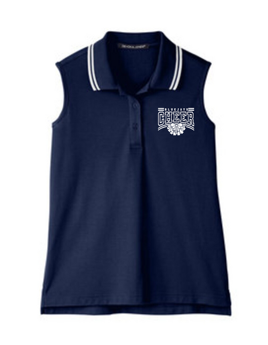 BlueJays Cheer Sleeveless Polo