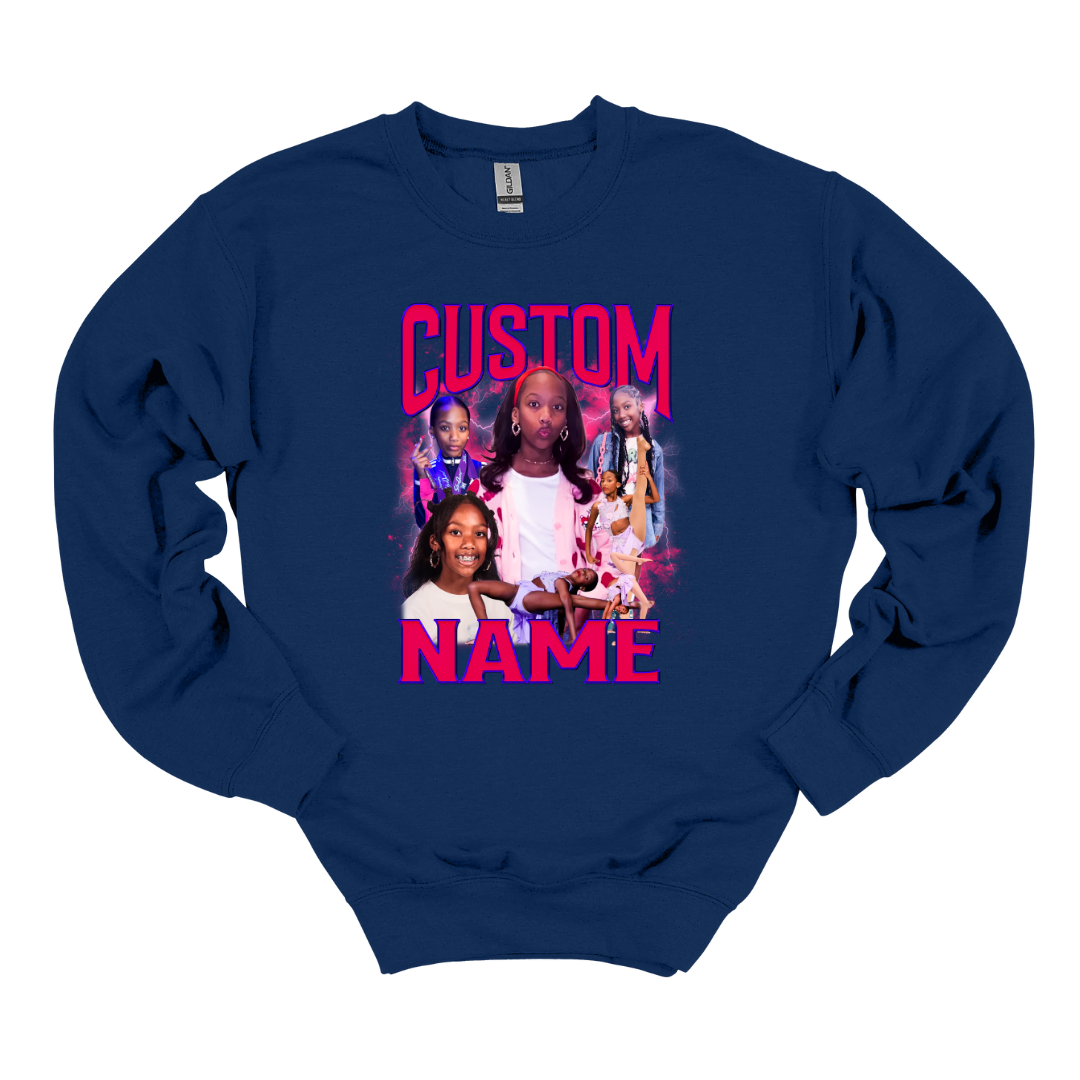 Custom Design Photo Cheer/Sports Crewneck
