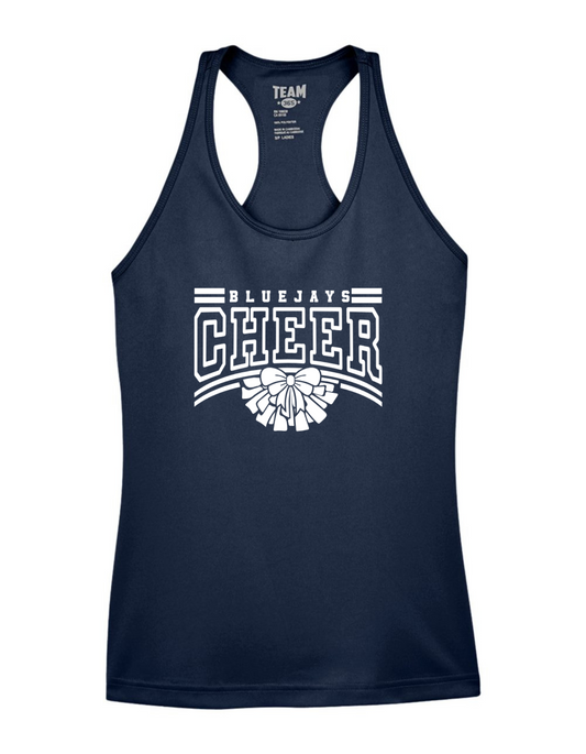 BlueJays Cheer Coach Racerback Tank