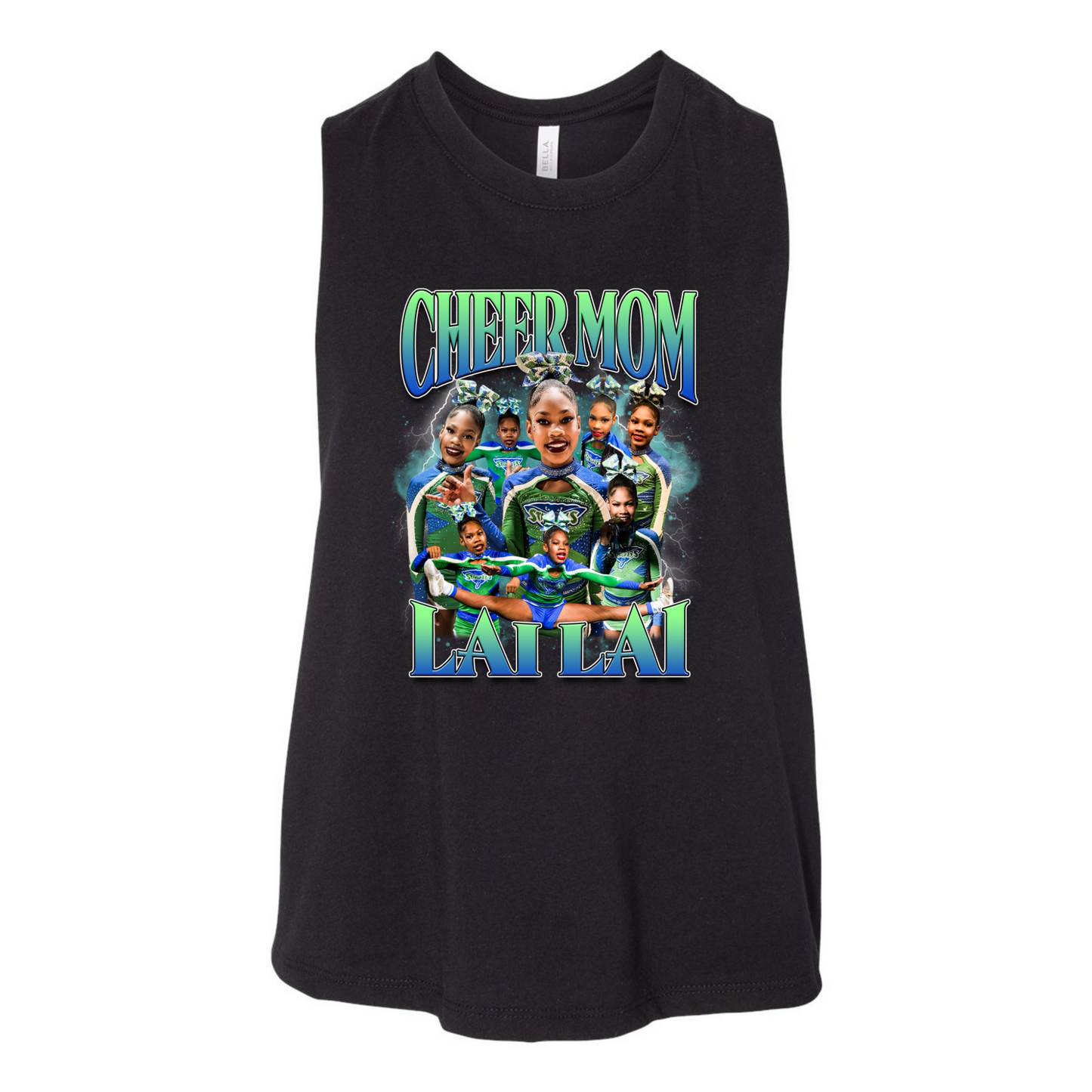 Custom Design Photo Cheer/Sports CROP Tank Top