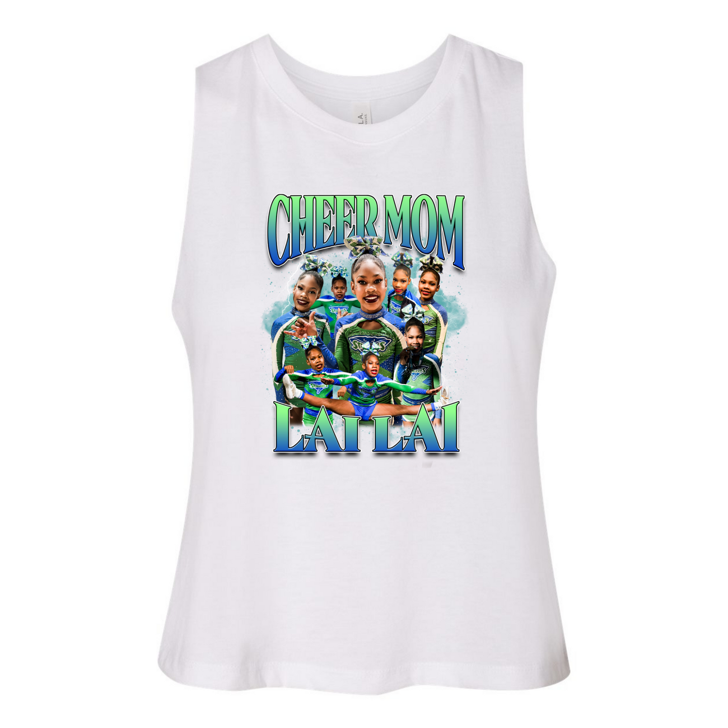 Custom Design Photo Cheer/Sports CROP Tank Top