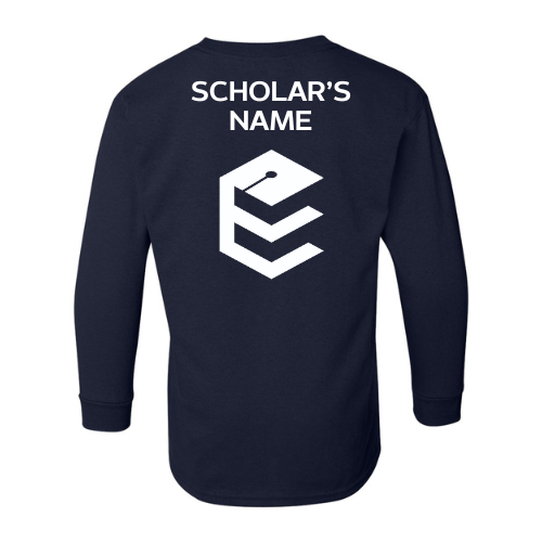 CUSTOM ETHOS (SCHOLAR'S NAME ON THE BACK) LONG SLEEVE SHIRT