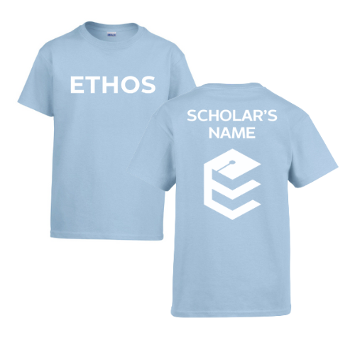 CUSTOM NAME ETHOS SCHOLAR ON THE BACK TEE