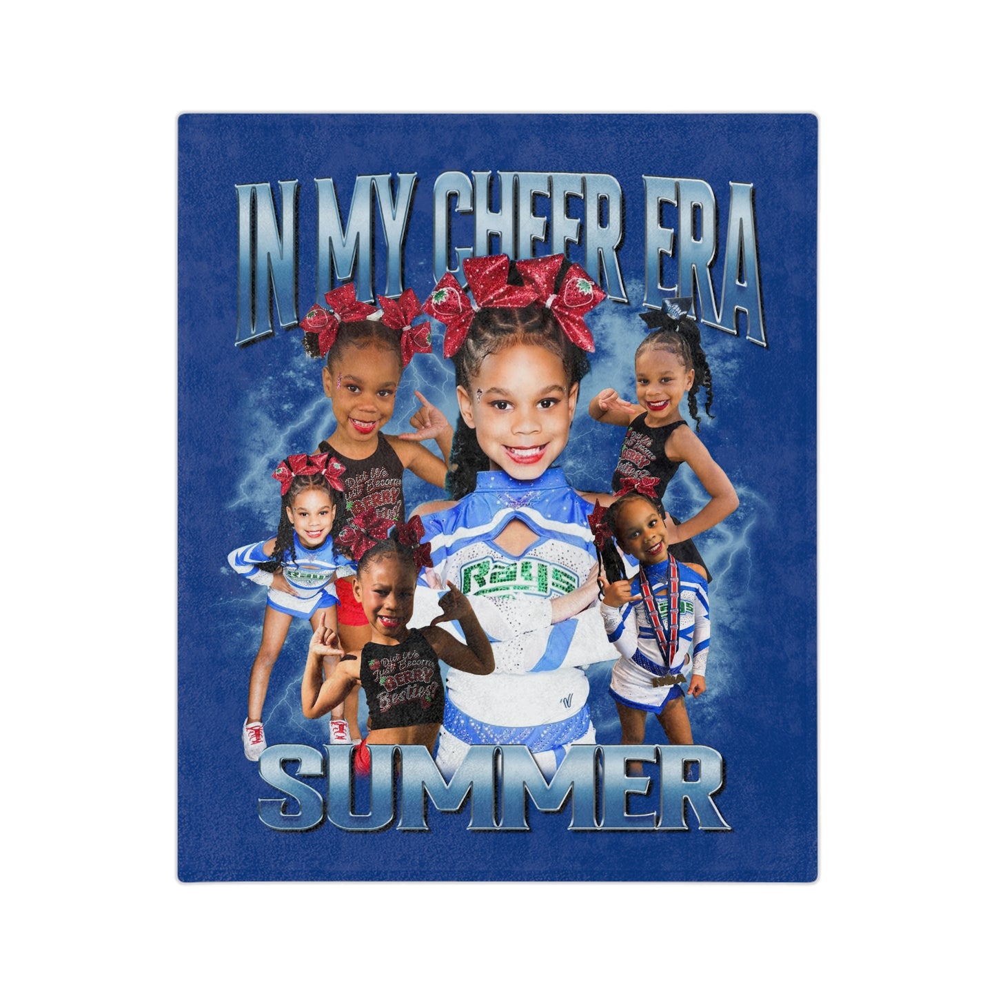 Custom Design Photo Cheer/Sports Velveteen Microfiber Blanket